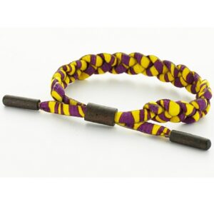 Pulsera Tubelaces Tubeblet Zebra Purpura Amarillo Fluor